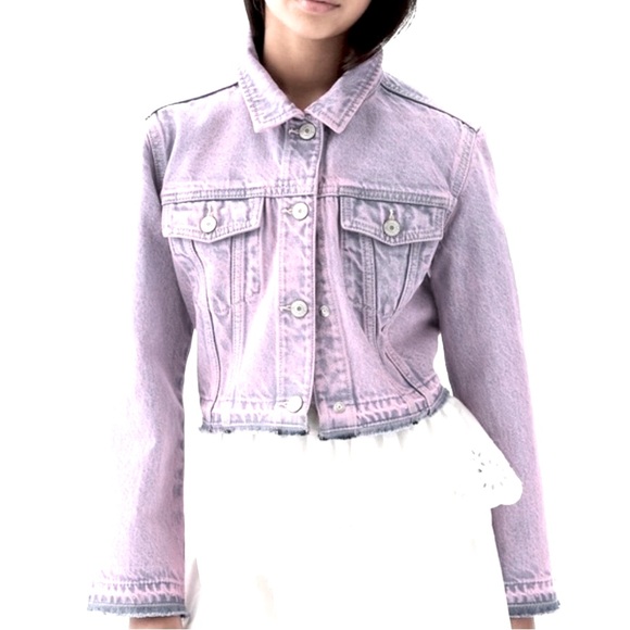 Gap Denim Light Pick Wash Cropped Jacket XS - Picture 4 of 6